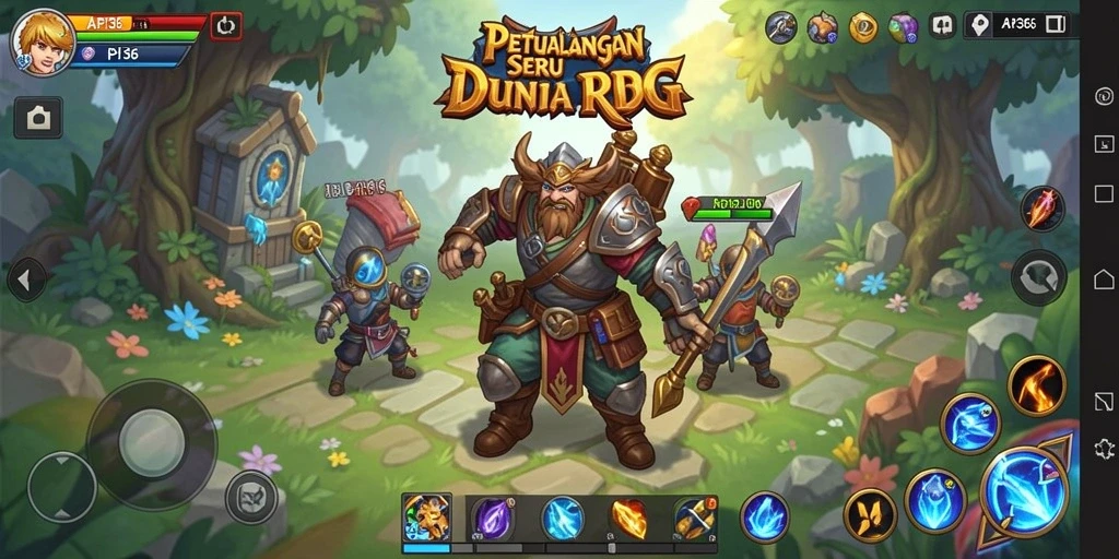 Tampilan screenshot menampilkan gameplay RPG yang mengasyikkan.