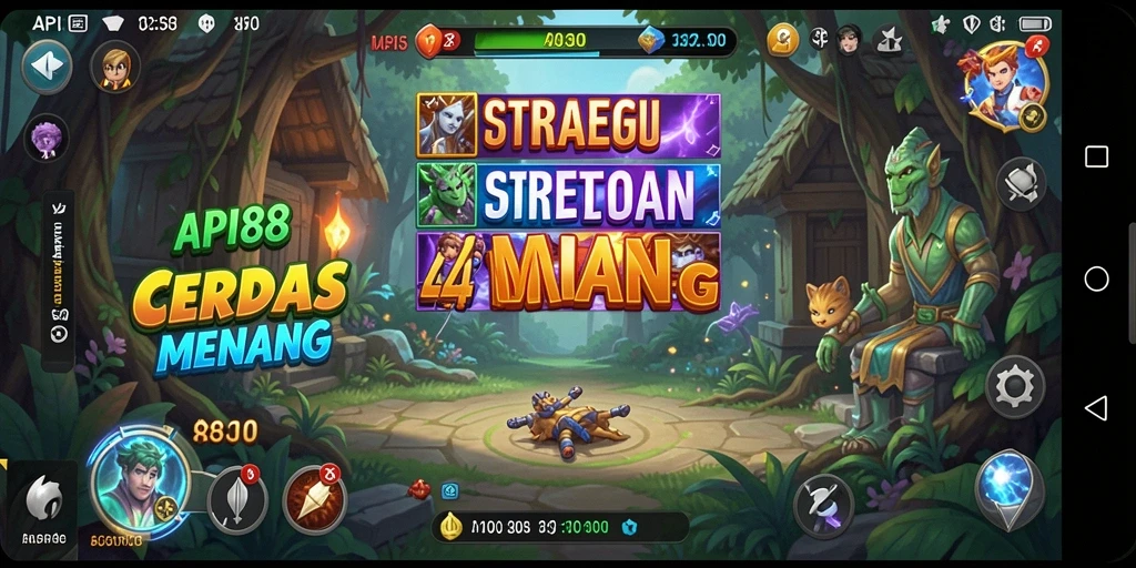 Tangkapan layar gameplay API88 menunjukkan pertempuran strategi yang intens.