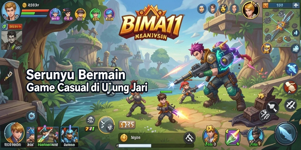 Tangkapan layar dari gameplay seru BIMA11 dengan grafis yang menawan.