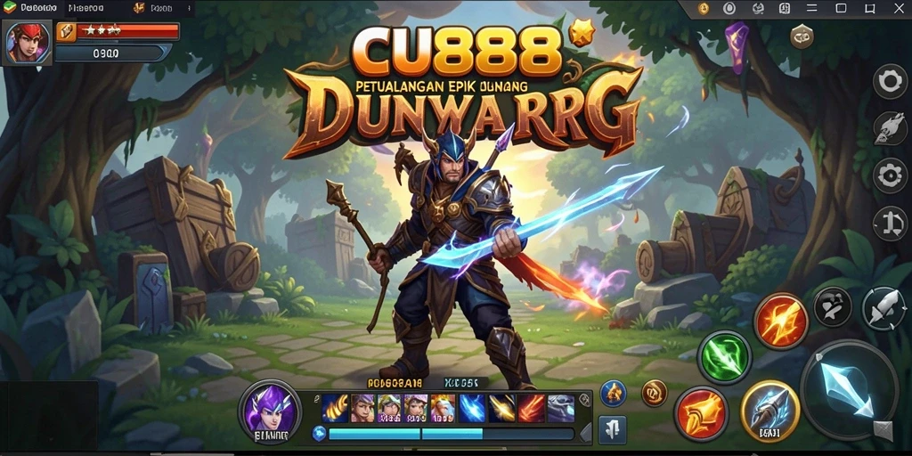 Tangkapan layar menarik yang menunjukkan aksi combat dalam CU888.