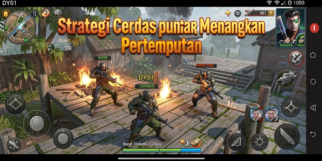 Screenshot DY01 menampilkan pertempuran strategi yang menarik dan mendebarkan.