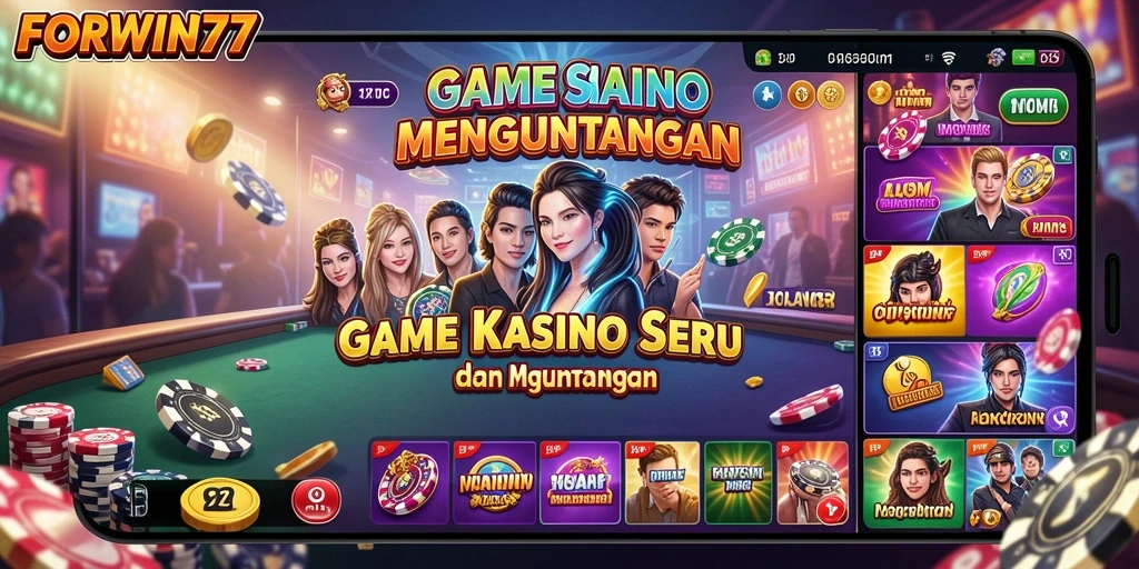 Tampilan gameplay FORWIN77 yang menarik dan seru untuk dimainkan.
