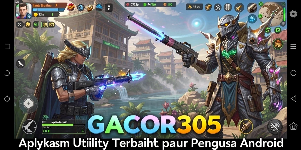 Tampilan screen utama GACOR305 yang menunjukkan fitur Utility.