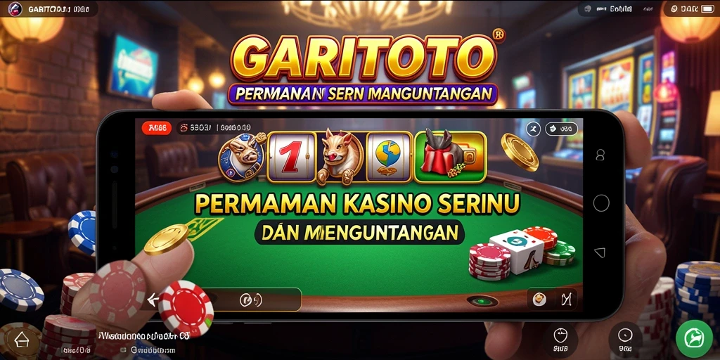 Screenshot GARITOTO menampilkan gameplay Kasino yang seru dan interaktif.
