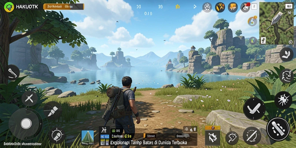 Tampilkan gameplay HAIKUOTK yang menarik di dunia terbuka.