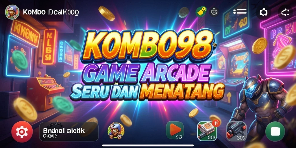Tampilan gameplay cerah dan dinamis dari KOMBO88.