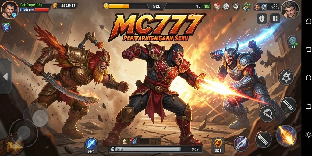 Tampilan gameplay MC777 yang mendebarkan dan penuh aksi.