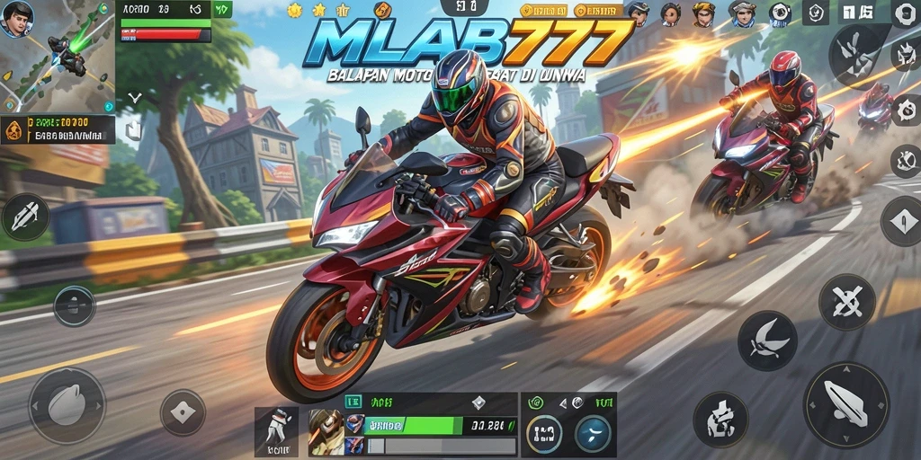 Gameplay seru balapan motor di dunia yang menantang.