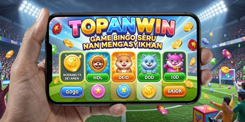 Gameplay seru Bingo di TOPANWIN dengan hadiah menarik.