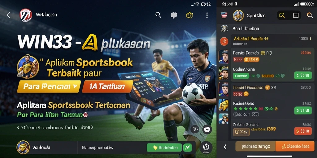 Tampilan gameplay taruhan olahraga di aplikasi WIN33.