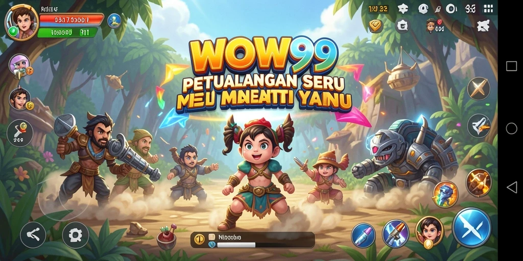 Tampilan gameplay menarik dari WOW99 yang menunjukkan aksi petualangan.